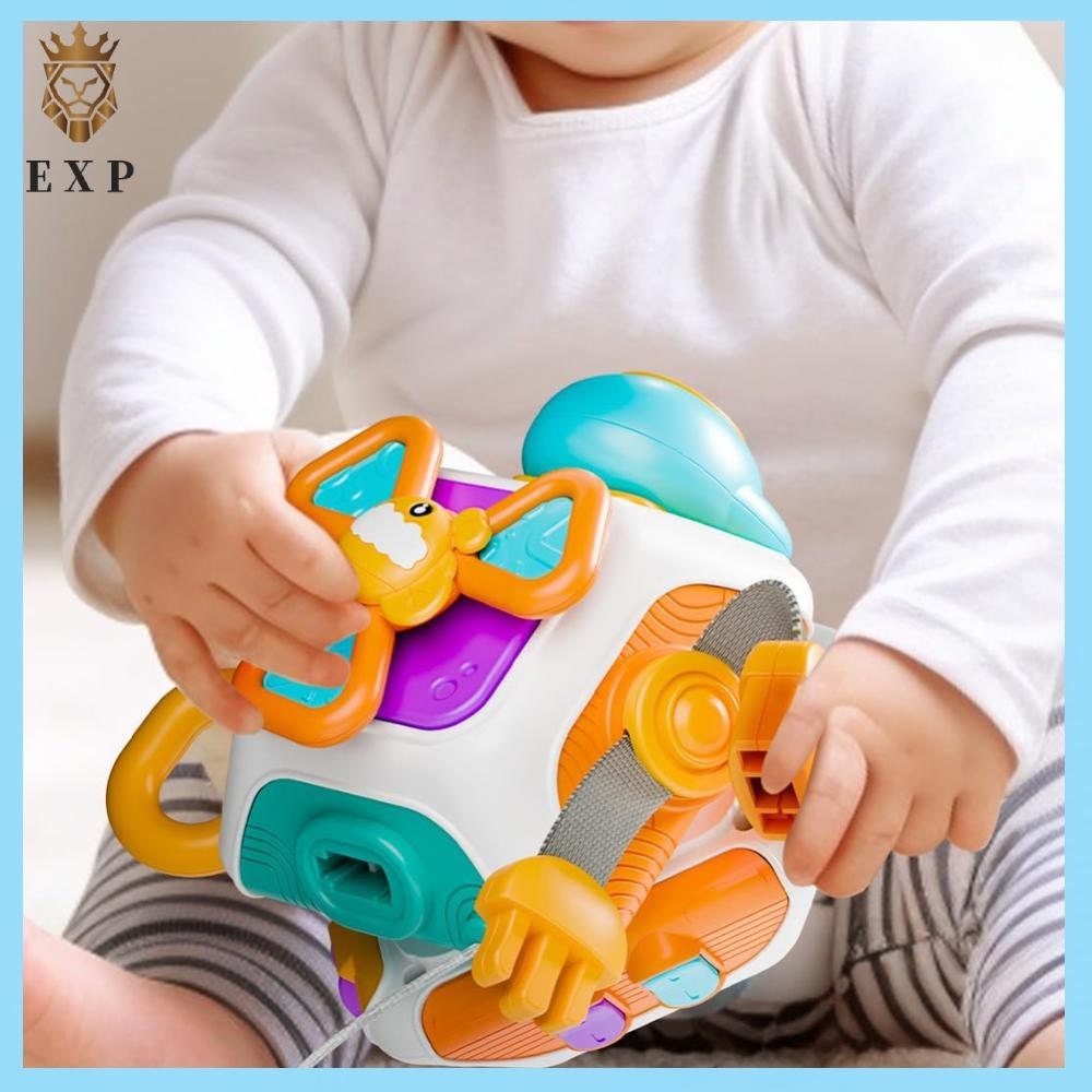 [explosion1.th] 10 in 1 Baby Busy Board Cube Montessori Sensory ของเล่นสําหรับเด็กวัยหัดเดิน 1-3 ปี