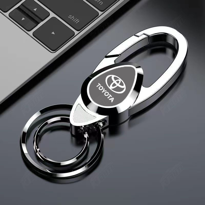 พวงกุญแจรถแหวนแขวนตกแต่งล็อคพวงกุญแจรถ Keycase Key Holder สําหรับ Toyota Honda อุปกรณ์ตกแต่งรถยนต์
