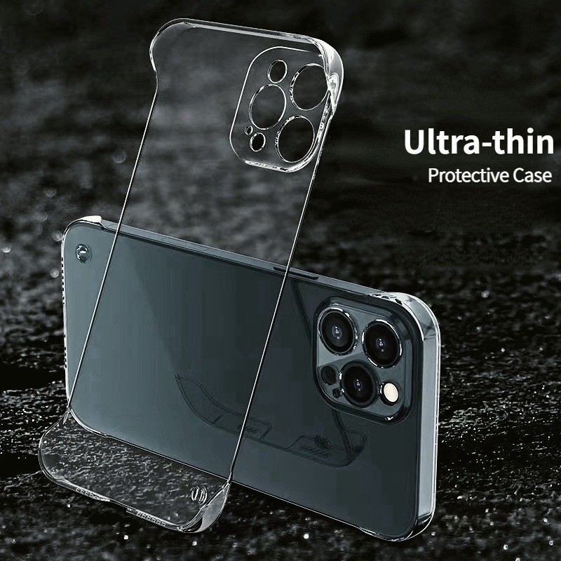 เคสโทรศัพท์มือถือ PC แบบใส บางพิเศษ กันกระแทก สําหรับ iPhone 15 14 13 12 11 Pro XS Max X XR 6s 7 8 Plus