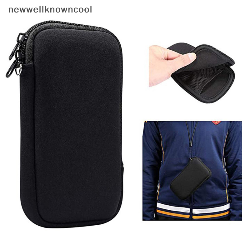 Newwellknowncool Neoprene กระเป๋าโทรศัพท์มือถือกระเป๋าแบบพกพาขนาดเล็กสําหรับอุปกรณ์เสริมดิจิตอลสายหูฟังผู้ถือ AAD