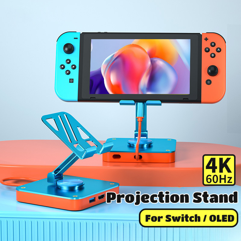 ขาตั้งโปรเจคเตอร์ USB Type C ถึง HDMI 4K60hz อะแดปเตอร์สําหรับ Nintendo Switch 1/ OLED 100W PD พอร์ตชาร์จสําหรับแล็ปท็อปแท็บเล็ตโทรศัพท์หุ้นท้องถิ่น