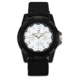 Ys ผู้ชายนาฬิกาควอตซ์สายผ้าใบไนลอนสบายๆนาฬิกาข้อมือกีฬา C6M4