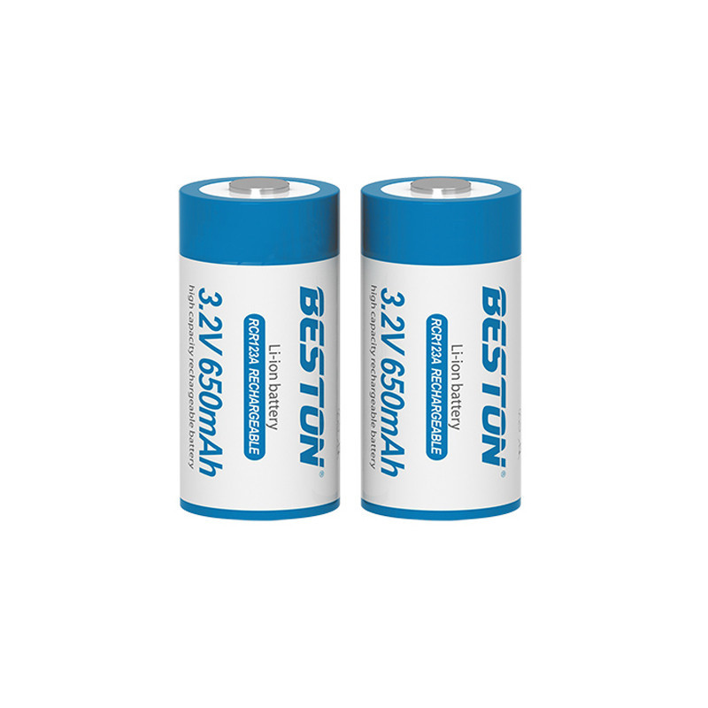 ทนทาน ถ่านชาร์จ BESTON RCR123A 650mAh 2 ก้อน คุณภาพสูง ถูก