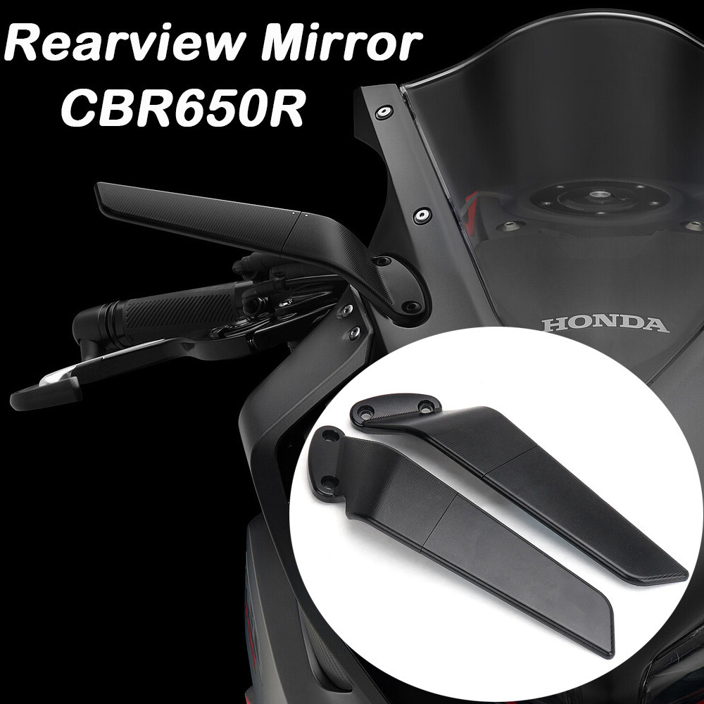 กระจกมองหลัง CBR650R กระจกมองหลังแบบมองไม่เห็นสำหรับรถจักรยานยนต์2019-2024 650R Honda CBR CBR650R