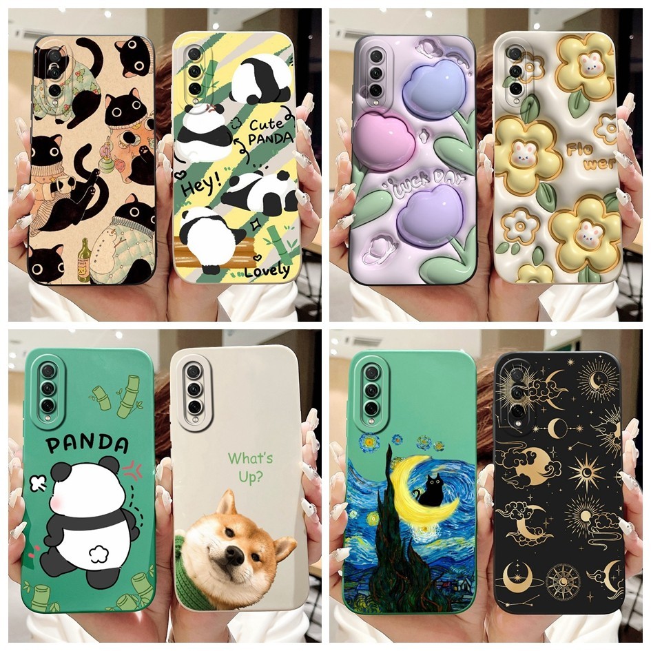 สําหรับ Huawei Y7p ปลอก ART-L28 ART-L29 กันกระแทกแฟชั่นทาสีซิลิโคนอ่อนนุ่มเคสโทรศัพท์สําหรับ Honor 9