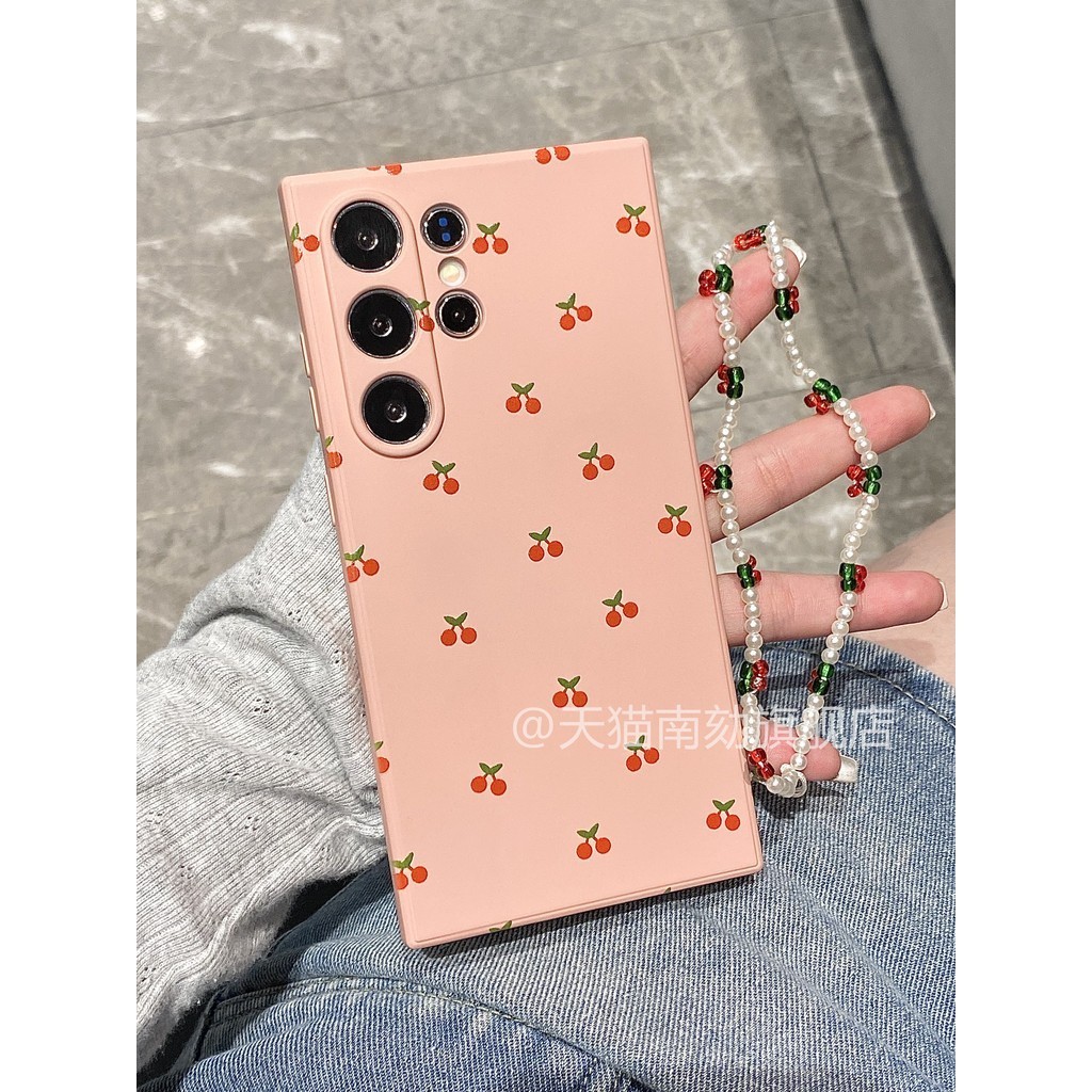เหมาะสําหรับ Samsung s24ultra เคสโทรศัพท์ s23plus หญิงเกาหลี s22 + s21 สิบ a54s20 คือ 24 Plus a34a55 นุ่มสาว note20u สีชมพู s10a52 น่ารัก a53a14 พร้อมโซ่
