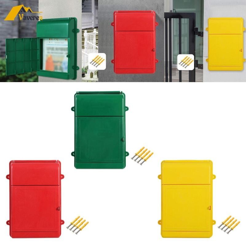 [Vaveren] กล่องรับจดหมายติดผนัง Postbox Donation Box สําหรับธุรกิจโรงแรม น้ําหนักเบา