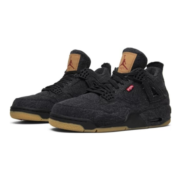 Levis x Air Jordan 4 Retro  Black DenimaAO2571-001