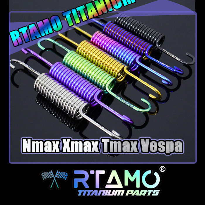 RTAMO ไทเทเนียม Gr5 ขาตั้ง สปริง ขาตั้งข้าง Forza Xmax Tmax Vespa Wave Click สปริง ราคาต่อตัว