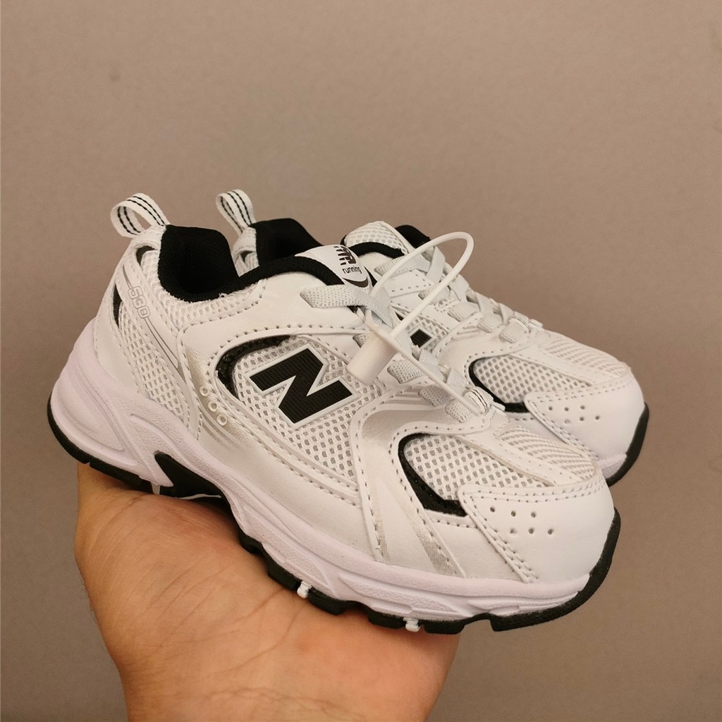 New_balance 530 รองเท้าผ้าใบเด็ก Velcro ทนต่อการสึกหรอระบายอากาศได้