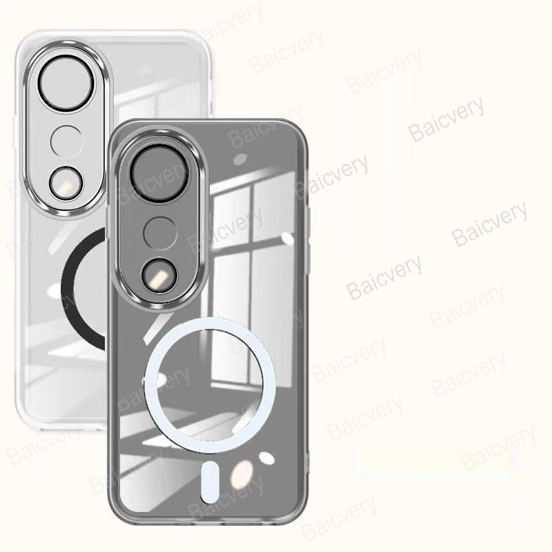 เคสโทรศัพท์ VIVO V40 5G V2348 กล้องแฟชั่นปกป้องฝาครอบ TPU สีสันสดใสสติกเกอร์ชาร์จไร้สายแม่เหล็ก