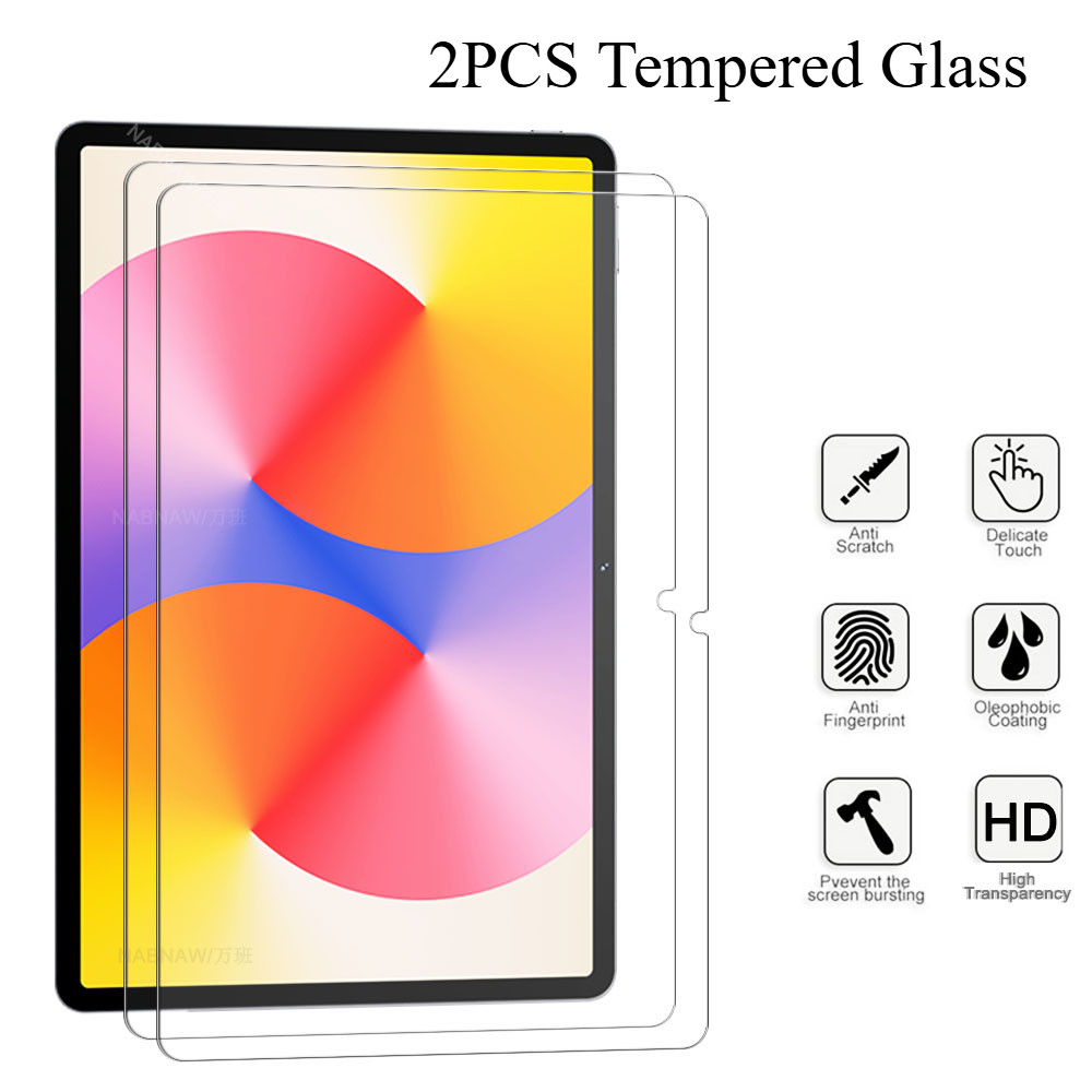 2pcs ฟิล์มกระจกนิรภัยสําหรับ Huawei MatePad SE 11 11.5S 2024 Pro 12.2 Air 12 "11 Air 10.4 Pro 10.8 T10 T10S SE ป้องกันหน้าจอ HD Anti Scratch ฟิล์ม