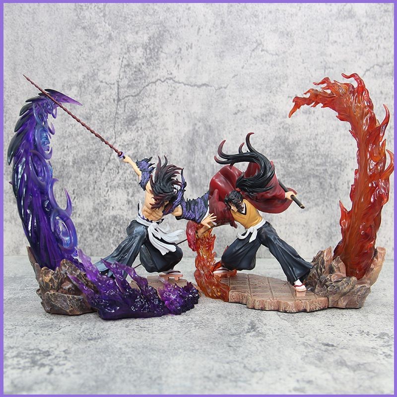 P Demon Slayer Action Figure Kokushibo Tsugikuni Yoriichi Guild wars luminous ตุ๊กตาของเล่นเครื่องประดับรถของขวัญ 3s