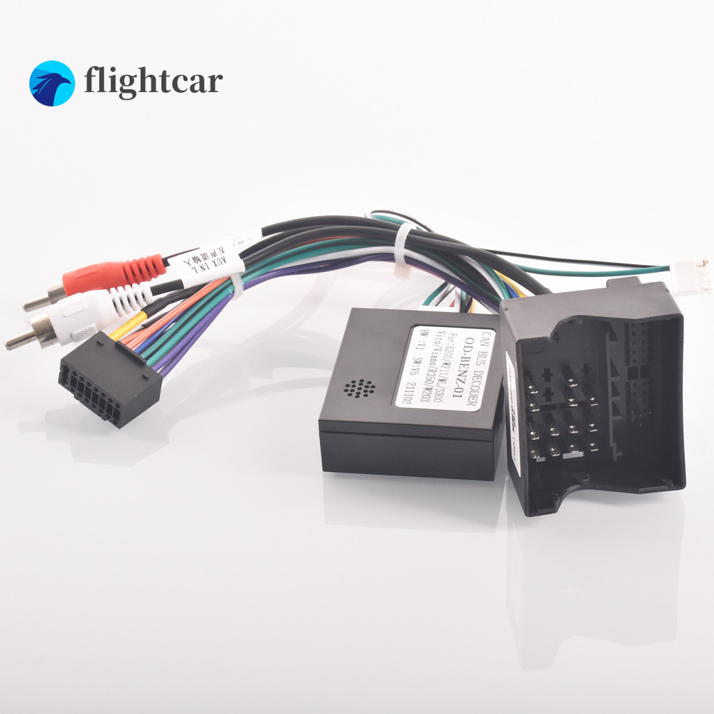 (FT) รถวิทยุสเตอริโอสายไฟอะแดปเตอร์สาย Android 16pin สําหรับ Mercedes benz W169 W176 W245 W246 W203 