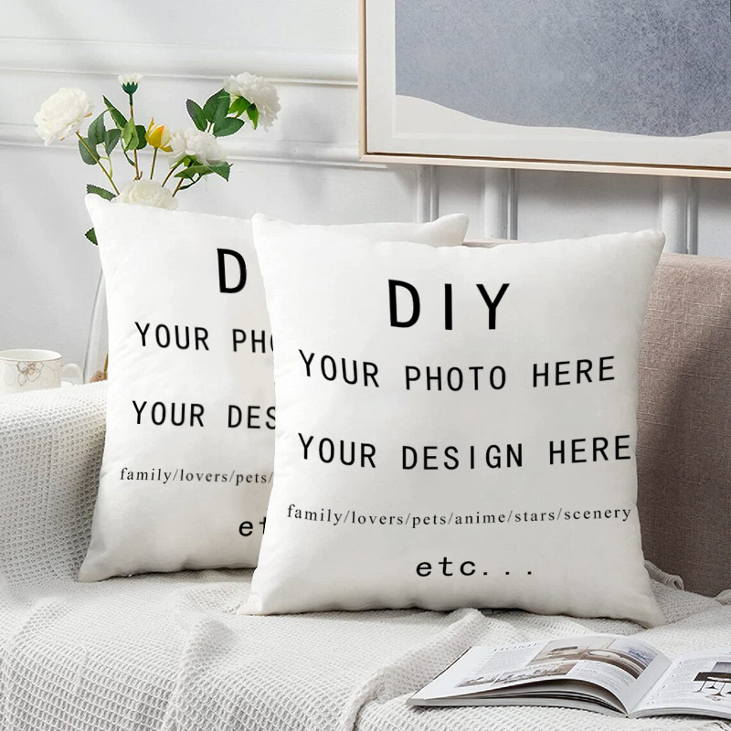 DIY ปรับแต่งการออกแบบของคุณ ของขวัญส่วนบุคคล ปลอกหมอนภาพตัดปะภาพ ปลอกหมอนสั่งทำพิเศษเฉพาะบุคคล (ไม่มีแกน)