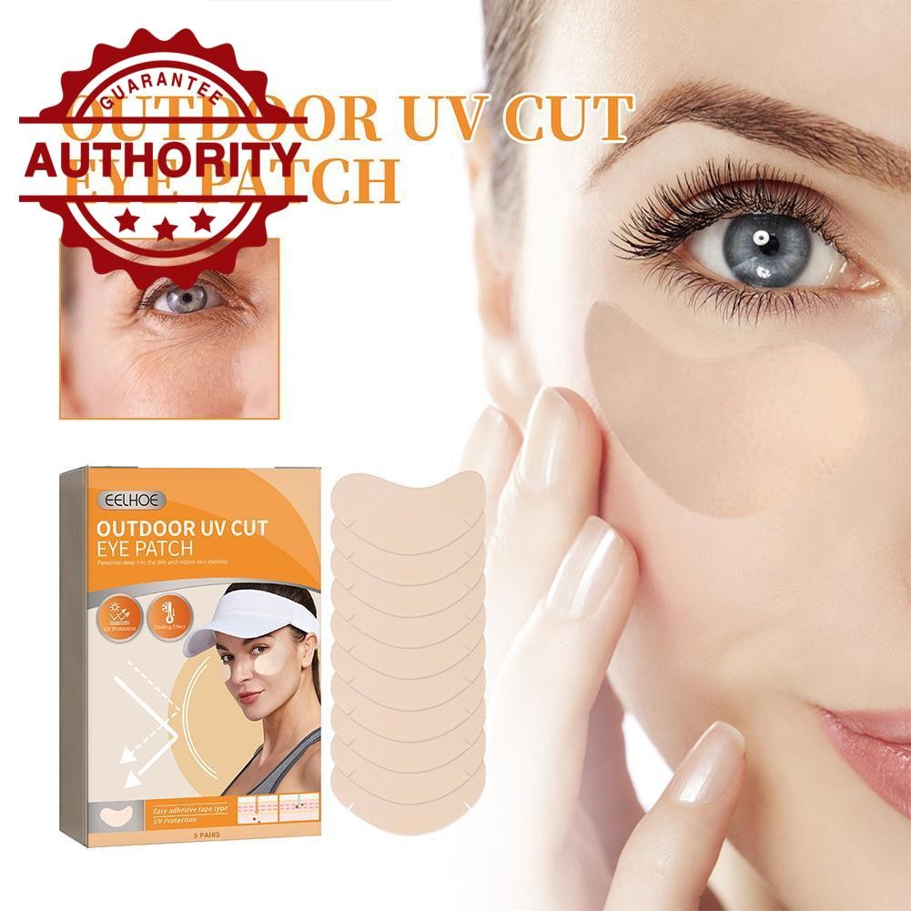 แผ่นแปะป้องกันแสงแดดบนใบหน้ากีฬากลางแจ้ง Sunblock Patch Moisturizing Mask Mask Uv Eye D3f8