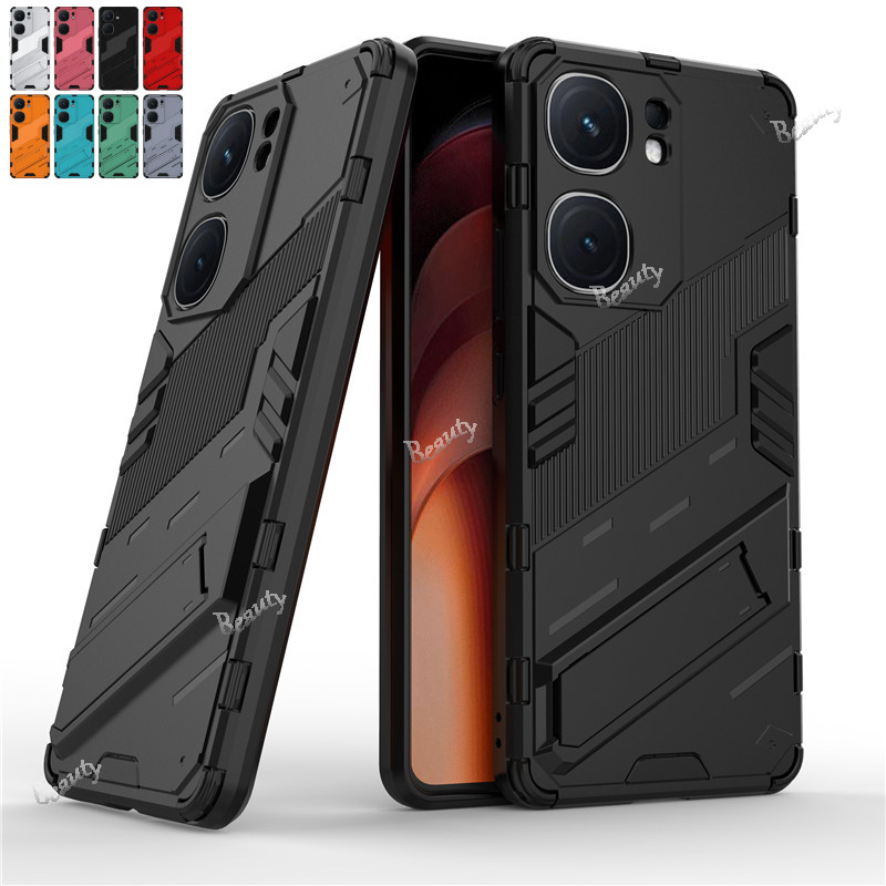 สําหรับ IQOONeo9 สําหรับ Vivo IQOO Neo 9 Pro Neo9S Pro Plus Neo9Pro Neo9spro 5G ฝาครอบโทรศัพท์ Punk Armor กันกระแทก Hard Bracket กันชนกล้องเลนส์ป้องกันกลับปลอก Neo9 IQOO
