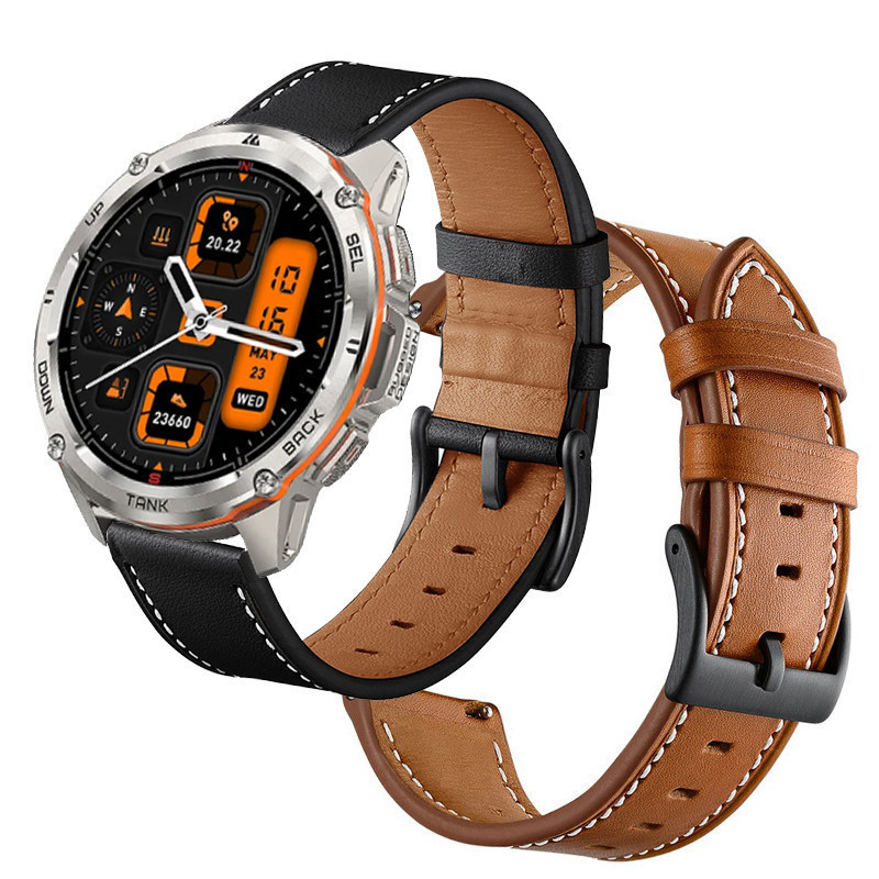 KOSPET TANK T3 สาย สายนาฬิกาสําหรับ KOSPET TANK T3 Ultra Smart Watch อุปกรณ์เสริมสร้อยข้อมือหนังแท้ส