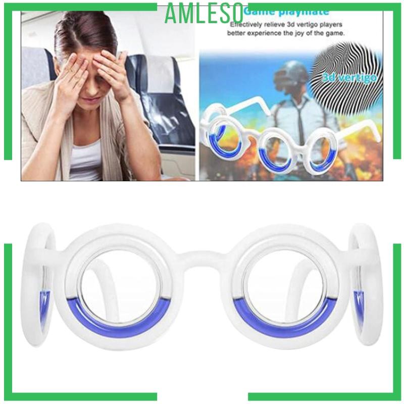 [Amleso] Light Anti-Motion Sickness Glasses Airsick Nausea Relief Liquid Glass