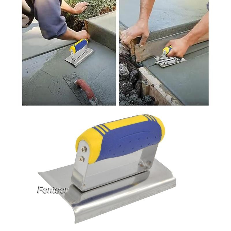 [ Drywall Corner Trowel ปลายโค้งสําหรับ Stucco Cement Bricklaying Finishing