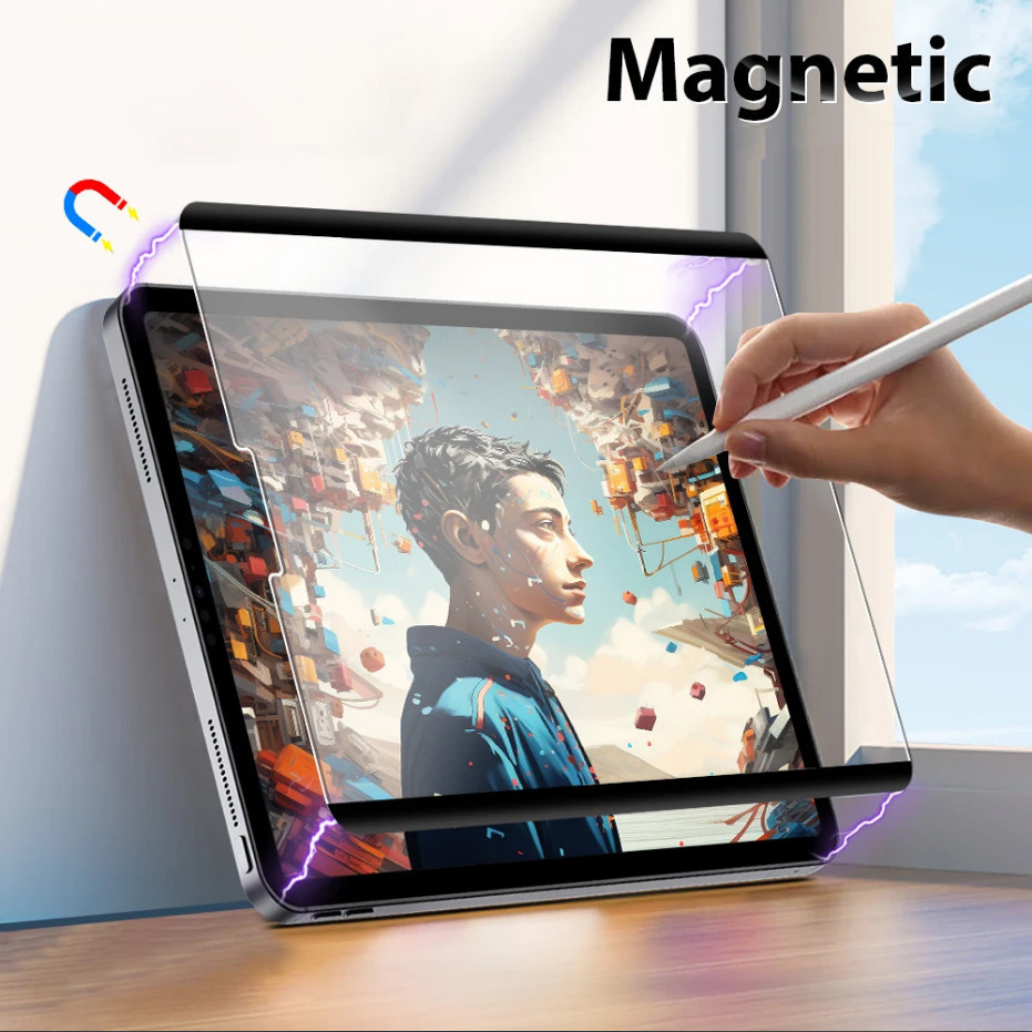 Magnetic Screen Protector สําหรับ OPPO Pad 3 Pro12.1 นิ้ว 2024 Pad3 11.61 Pad2 Air2 Air 10.36 Pad Neo 11.4 กระดาษ-Feel ที่ถอดออกได้ฟิล์ม