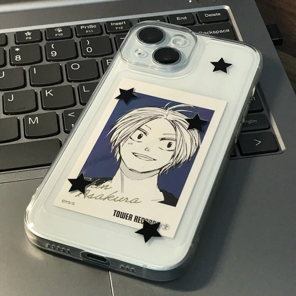 Black Star เหมาะสําหรับ Apple 15/14/13pro เคสโทรศัพท์ 12/11 Creative xr/xs กันกระแทก 7plus โปร่งใส 8P/7 เคสโทรศัพท์