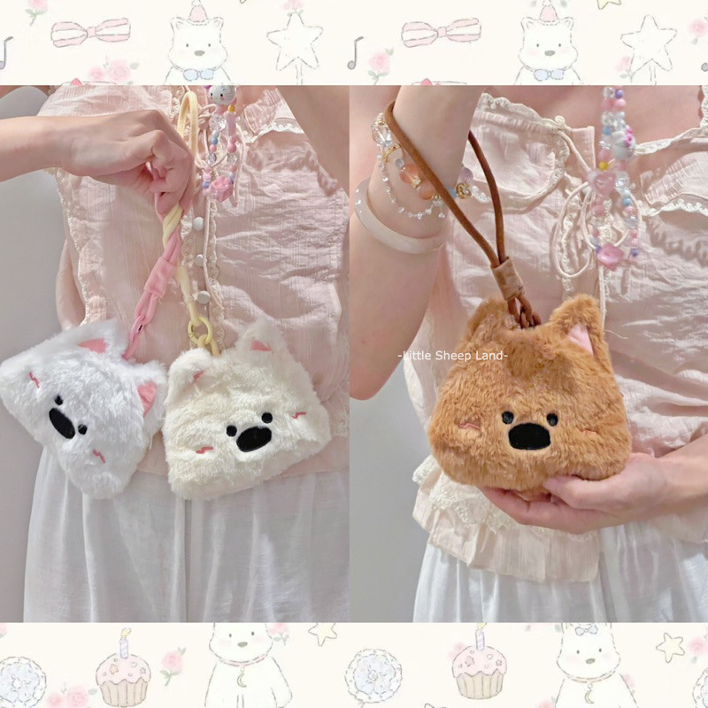 กระเป๋าใส่เหรียญ กระเป๋าสตางค์ สุนัขเวสต์ไฮแลนด์ไวท์เทอร์เรีย พร้อมส่ง