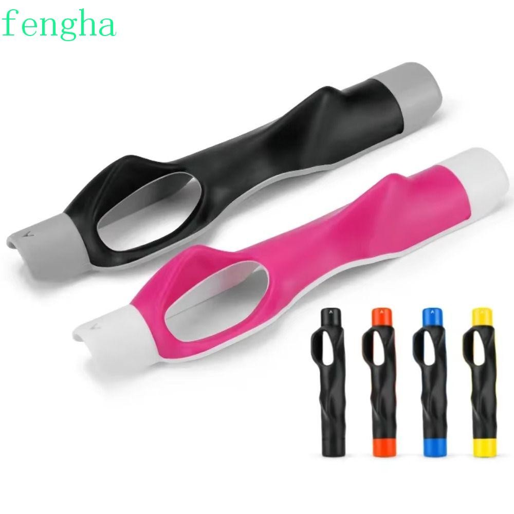Fengha Golf Correction Grip, ABS Anti-slip Golf Training Grip, Golf Swing Trainer Training Aid Correction อุปกรณ์เสริมเครื่องมือ Golf Grip Corrector อุปกรณ์เสริมกอล์ฟ