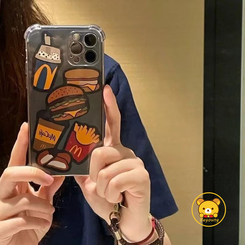 McDonalds Fries และ Burgers เคสโทรศัพท์สําหรับ Samsung Galaxy M44 M13 M33 M53 M23 M04 M55 M15 5G 4G 