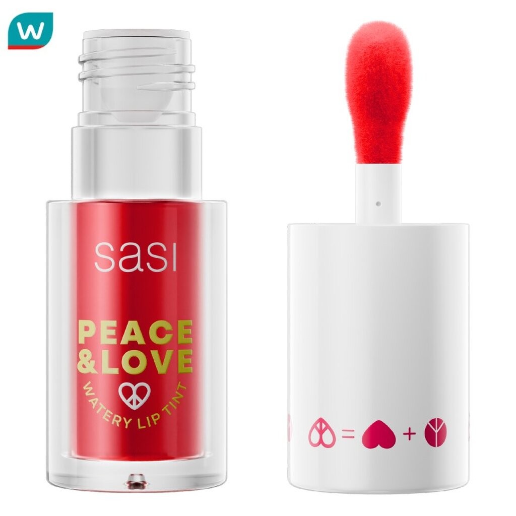 Sasi ศศิ พีซ แอนด์ เลิฟ วอเตอร์รี่ ลิป ทินท์ 5ก. 02 จอย เรด