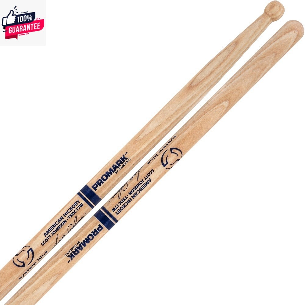 Promark ไม้ตีกลองสแนร์มาร์ชชิ่ง Marching Snare Stick รุ่น TXDC-17W Scott Johnson