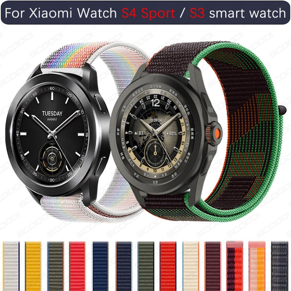 Sport Loop สายไนลอนสําหรับ Xiaomi Watch S4 Sport / S3 / S2 / S1 Active / S1 Pro / สี 2 Sport Smart W