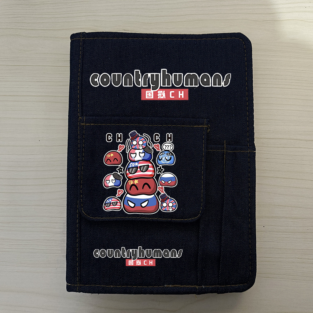 🍀CountryHumans loose-leaf notebook Russia, the United States, France, the United Kingdom, and China