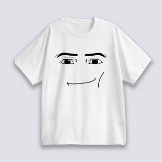 [TOYOO] ใหม่ Unisex เสื้อยืด พิมพ์ลาย Roblox Man Face Game สําหรับผู้ชาย T-shirt เป็นกลาง