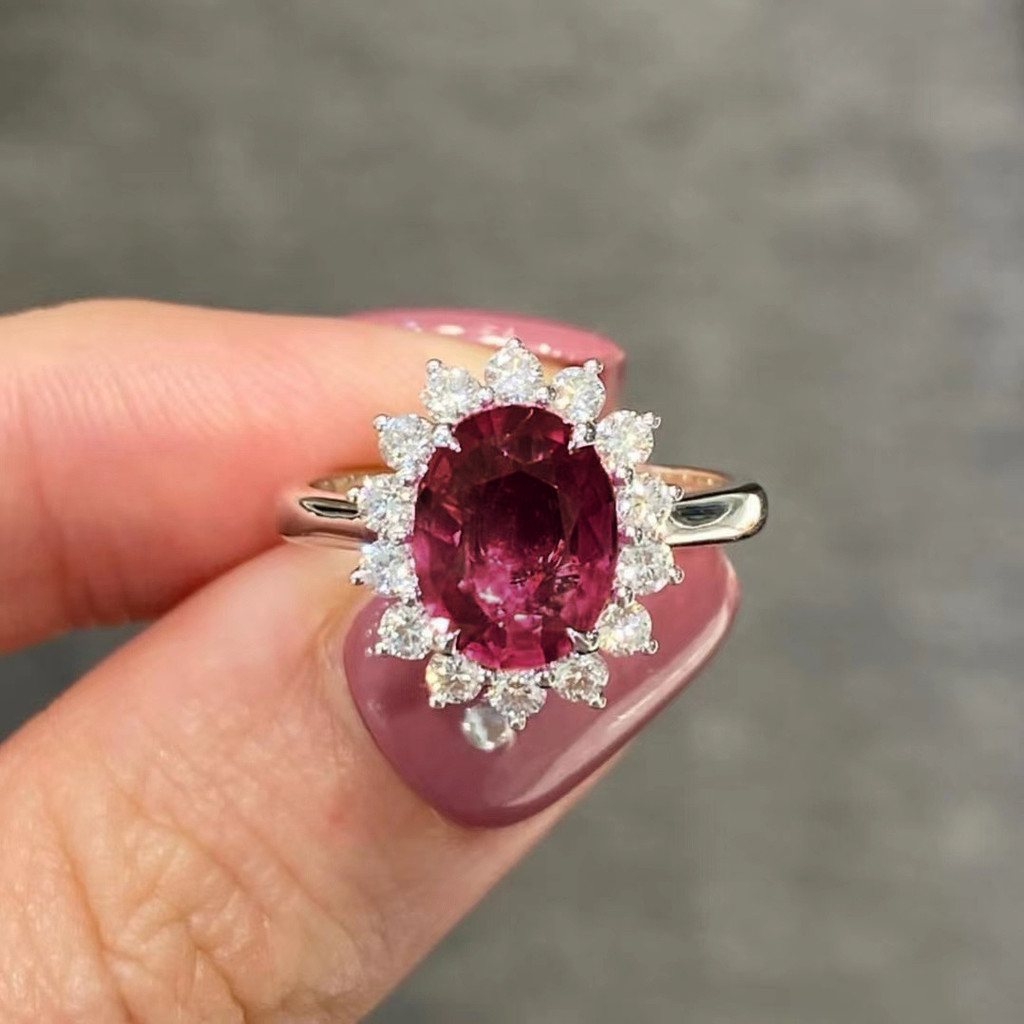 ใหม่ Blue Zircon แหวนแฟชั่นเครื่องประดับ Cubic Zirconia เจ้าสาวงานแต่งงานหมั้นของขวัญ