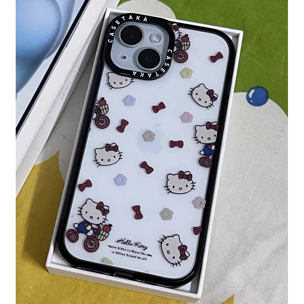 Iphone 16 Series TPU Soft Coverเคสโทรศัพท์INS Super Fireป้องกันกล้องเต็มหน้าจอHello KittyรูปแบบiPhone 14 13 12 11 15 15plus 15promax 14plus Pro Max 7 8plus X XR Se