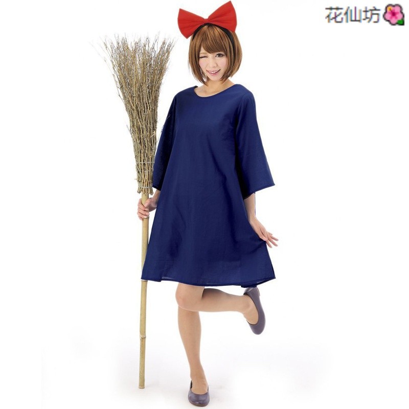 {สินค้าใหม่} บริการจัดส่งของแม่มด cos เครื่องแต่งกาย Kiki cos เครื่องแต่งกายฮาโลวีนคริสต์มาส cos เคร