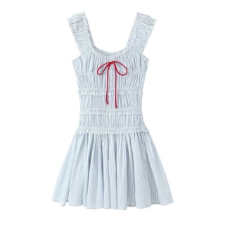 Qunz Fashion Shrivel Up Stripe One Shoulder Planting Oneself…