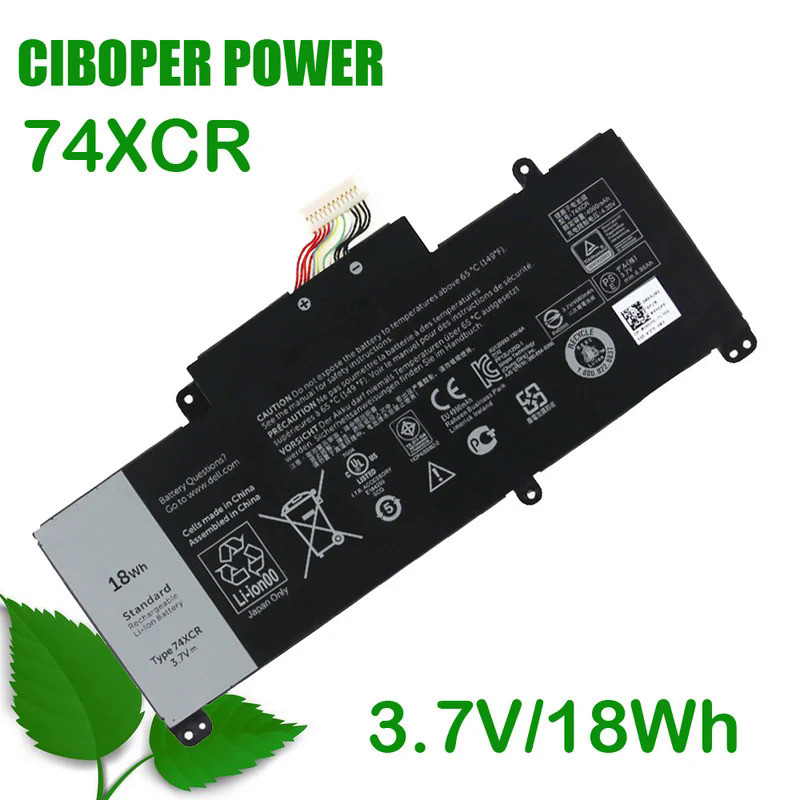 CP Laptop Battery 74XCR 3.7V 18Wh For Venue 8 Pro 5830 T01D VXGP6 X1M2Y Series Tablet  PC