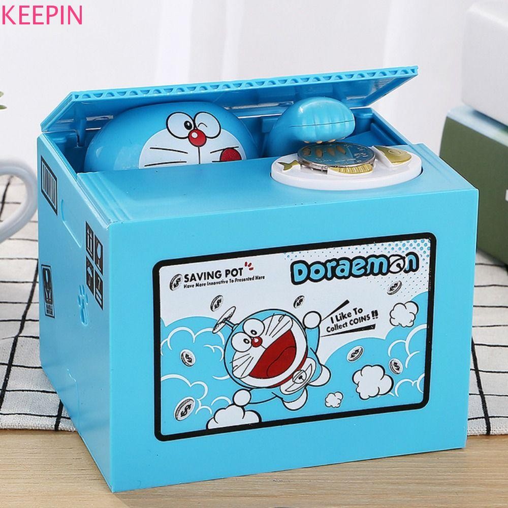 Keepin Pikachu กล่องเก็บเงิน, Pikachu การ์ตูนการ์ตูนขโมยกล่องเงิน, กระปุกออมสินเหรียญ Pikachu พร้อมเพลง Creative Kitty กล่องประหยัดเงินหญิง