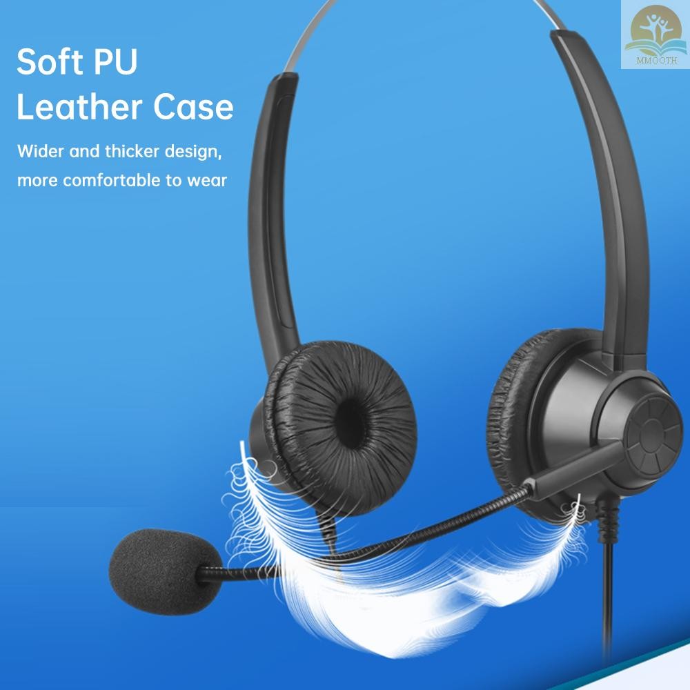 ชุดหูฟังคอมพิวเตอร์แบบมีสาย USB พร้อมไมโครโฟน Universal Office Call Center หูฟังด้านเดียวรองรับการควบคุมระดับเสียง Mute Cancelling เหมาะสําหรับโทรศัพท์ Operator คอมพิวเตอร์ PC พจนานุกรม