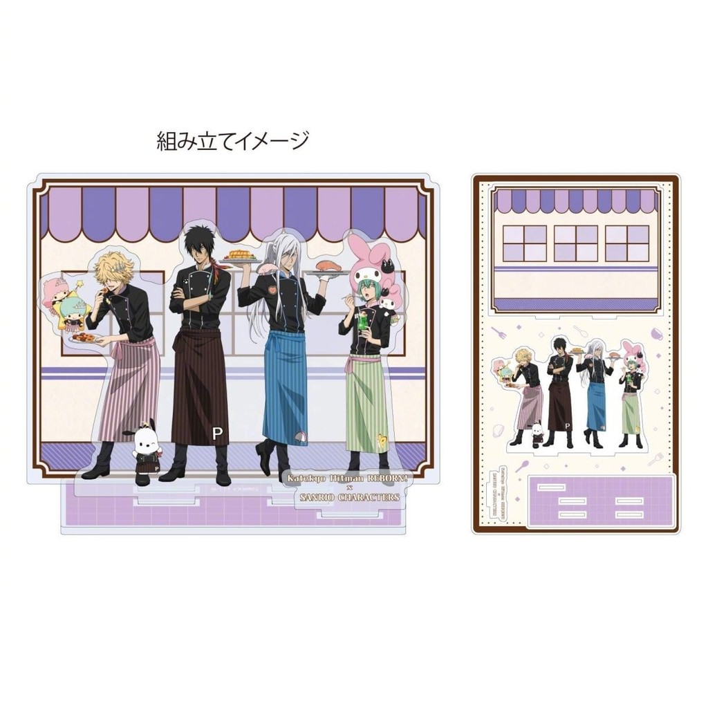 Katekyo Hitman Reborn ขาตั้งอะคริลิค Gokudera Hayato Hibari Kyoya รูปอะนิเมะสินค้าคอลเลกชันตกแต่งโต๊ะเครื่องประดับของขวัญ