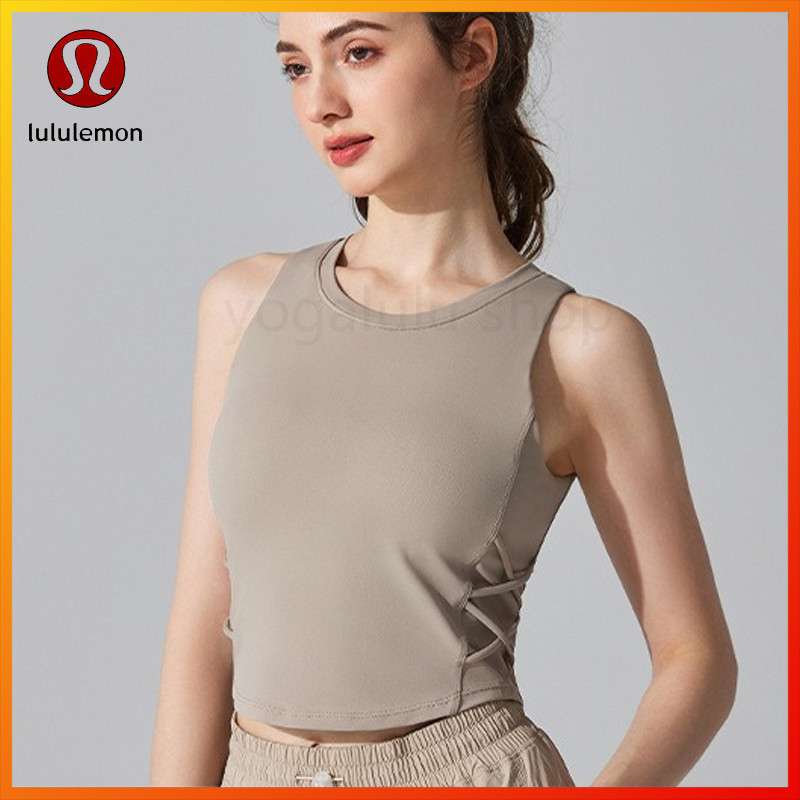 Lululemon เสื้อกั๊กกีฬาโยคะรุ่นใหม่ ดีไซน์ด้านข้าง YW319