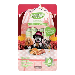 Moochie มูชี่ ขนมสุนัขเนื้อครีมมี่ Creamy Dog Treats แพ็ค 15g x 4 ซอง