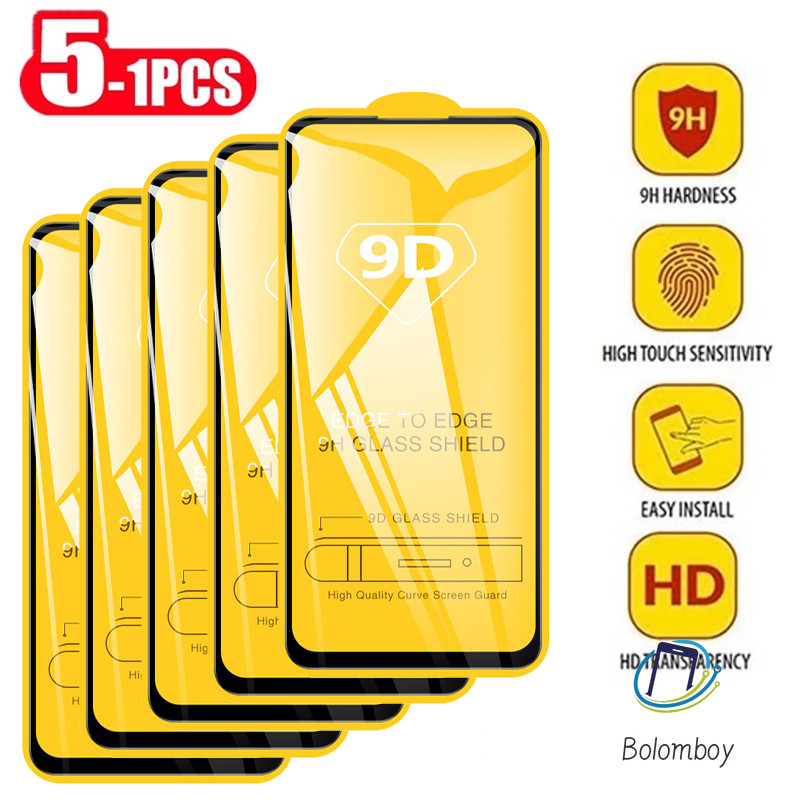 🔥5pcs ฟิล์มกระจกสำหรับ Samsung A55 5G A54 A05s S24 Ultra A05 A15 S23 FE A12 A53 A22 แบบเต็มจอ กระจกนิรภัย ความแข็งสูง