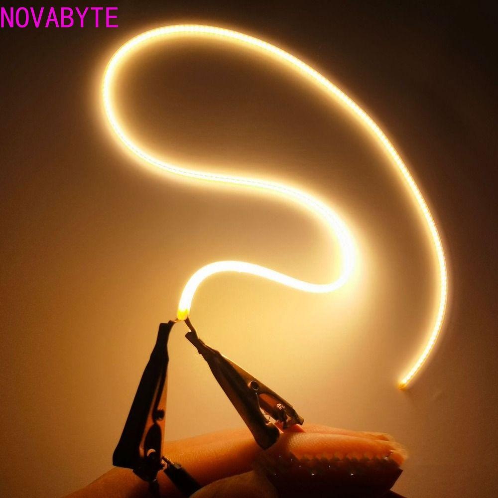 Novabyte Led ยืดหยุ่น Filament,ทนทาน 25 มม.80 มม.110 มม.128 มม.190 มม.300 มม.352 มม.เอดิสันหลอดไฟอะไหล่,DIY เสาเดียวกัน DC3V บรรยากาศอุปกรณ์เสริมหลอดไฟหลอดไฟ