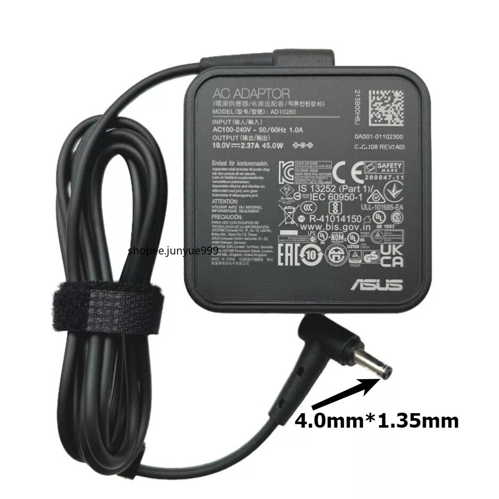 Original 19V 2.37A 45W AC Adapter Charger สําหรับ MSI/Asus X507 X507MA X507UA X509FA X507UB Power