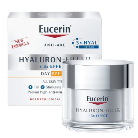 Eucerin Hyaluron-Filler + 3X Effect Day Cream SPF30 50ml สำหรับทุกสภาพผิว