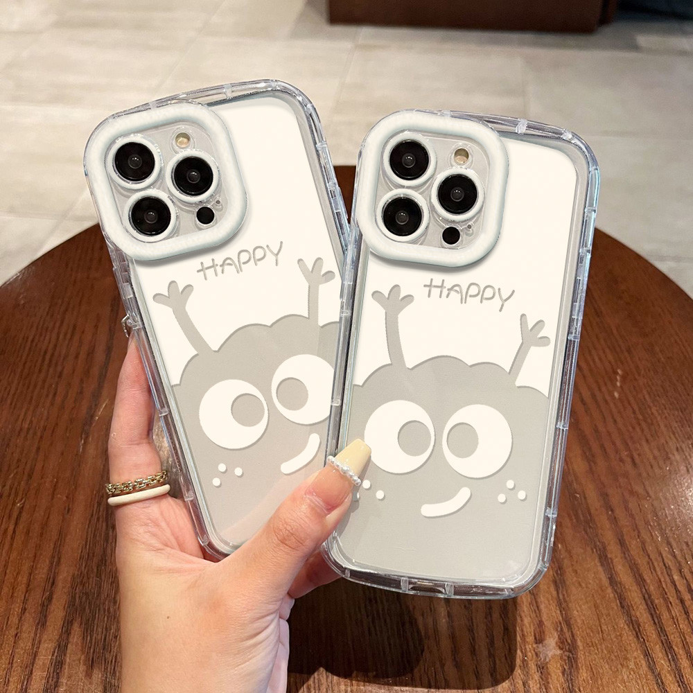 เคสโทรศัพท์มือถือ for iPhone 11 13 12 15 14 16 Pro Max iPhone 6 7 8 Plus X XR XS Max เส้นด้ายขนนกไหลมายาแสงทำให้หมาด
