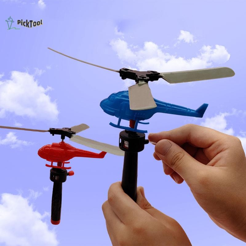 new Arrival Pull Line Helicopter Fly Drawstring เครื่องบินขนาดเล็กเกมกลางแจ้งของเล่นของเล่นเพื่อการศึกษาใหม่